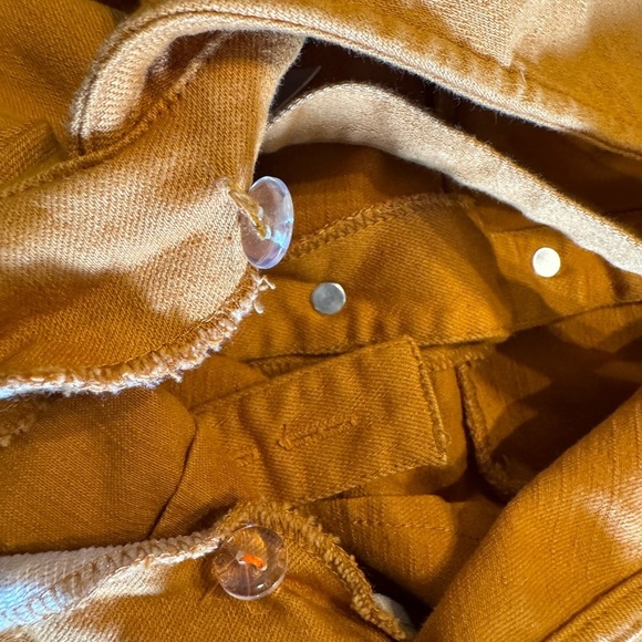 Sage Women's Mustard Button-Front Jumpsuit Sz XS - Picture 14 of 14